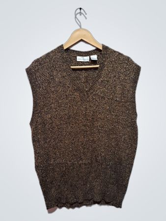 BRIAN MANEIL Pull sans manches à col en V