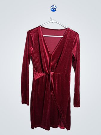 Samtsparkle-Wickelkleid