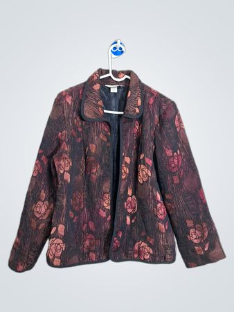 christopher & banks floral print jacket