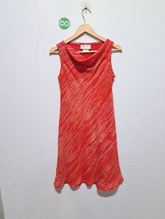 Robe rayée rouge S.L. Fashions