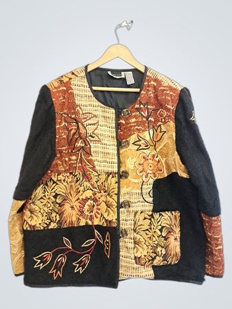 Maggie Barnes Tapestry Patchwork Jacket