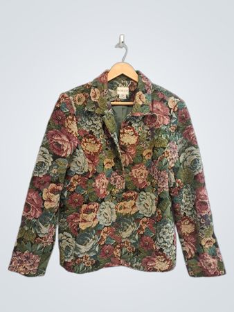 KORET Women's Floral Tapestry Blazer