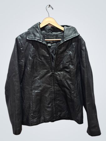 East 5th Black Leather Jacket