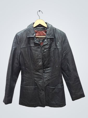 Wilsons The Leather Experts Schwarze Lederjacke