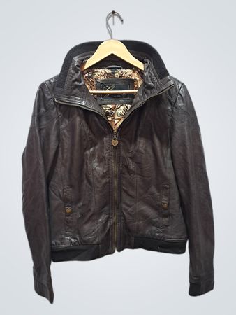 Guess Women's Brown Leather Jacket