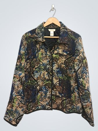 Jacke mit abstraktem Druck