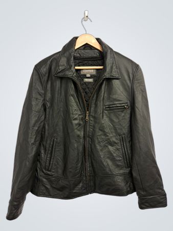 Wilsons Leather Black Leather Jacket with Thinsulate Insulation