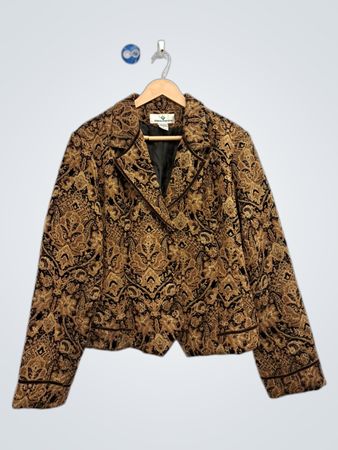 Veste blazer à motif brocart pour femme ERIN LONDON