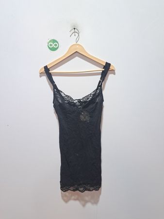 La Vie En Rose Schwarze Spitzen-Cami