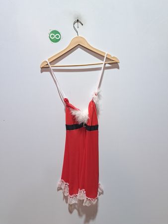 Rote Weihnachtsdessous