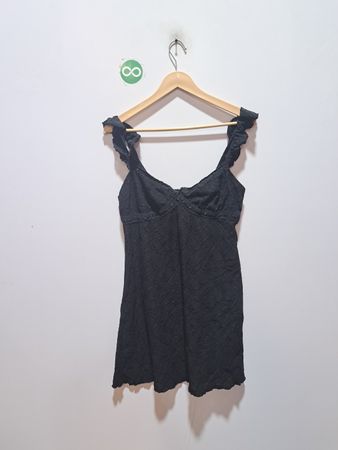 Wild Fable schwarzes Spitzen-Minikleid