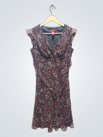 Soria Damenkleid mit Aufdruck und Gürtel