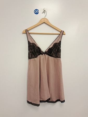 Sentiments Pink Polka Dot Spitzenbesatz-Kamisollette