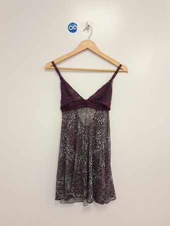 Damen-Babydoll-Unterwäsche mit Leopardenmuster