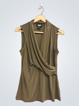 DKNY ärmelloses Top mit drapiertem Vorderteil