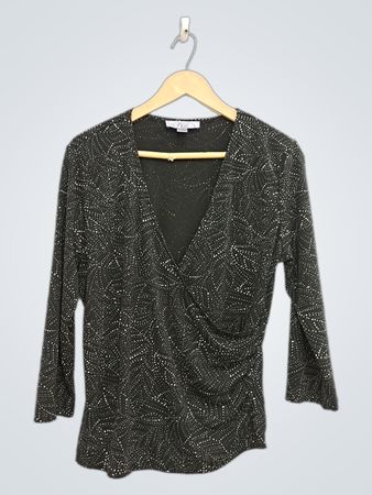 Nine West bedrucktes Wickeloberteil
