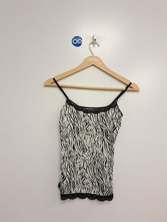 Jockey Zebra-Print-Spitzensaum-Cami