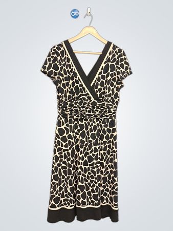 STUDIO I Petite Giraffe Print Wickelkleid