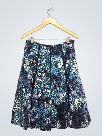 Chico's Floral Print Midirock