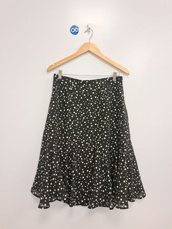 Hearts of Palm schwarzer Rock mit Polka-Dots