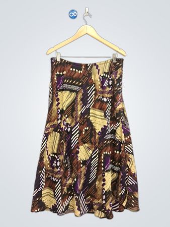 A-Linien-Rock mit abstraktem Print
