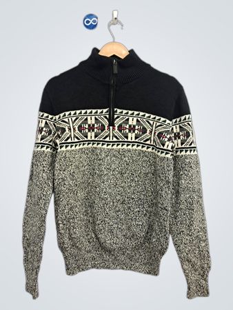 Chaps Strickpullover mit Viertelreißverschluss
