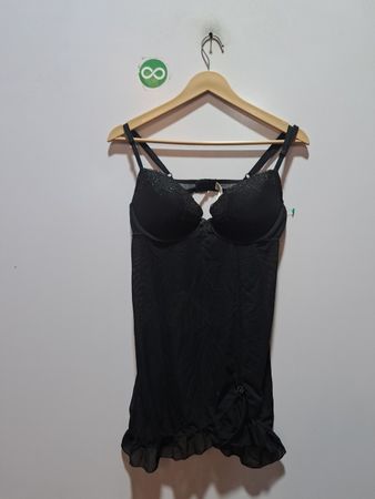 GILLIGAN & O'MALLEY intimates Schwarzer Spitzen-Body