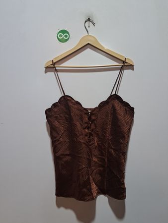 Erika Taylor Intimates braunes Korsettoberteil mit Schnürung