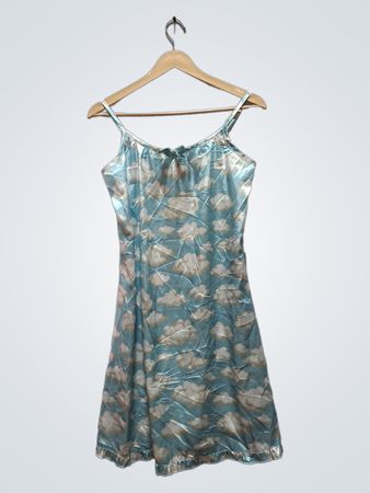 Nick & Nora Schlafwäsche Nachthimmel-Print Negligé-Kleid