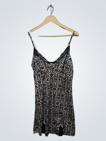 Damen-Spitzen-Top mit schwarz-weißem Muster
