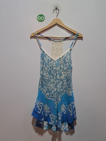 In Bloom von Jonquil Blue Floral Spitzenbesatz-Cami