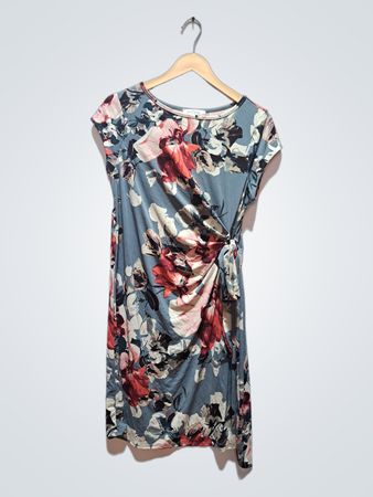 MY Bump Floral Print Twist Front Dress
