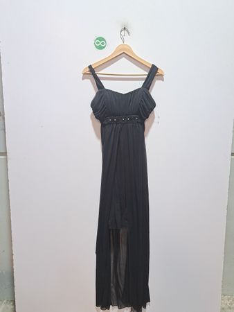 Schwarzes Maxikleid