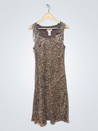 STUDIO I Paisley-Print ärmelloses Kleid