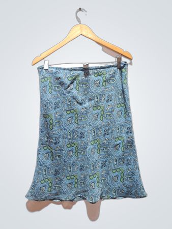 GAP Blue Paisley Print Mini Skirt