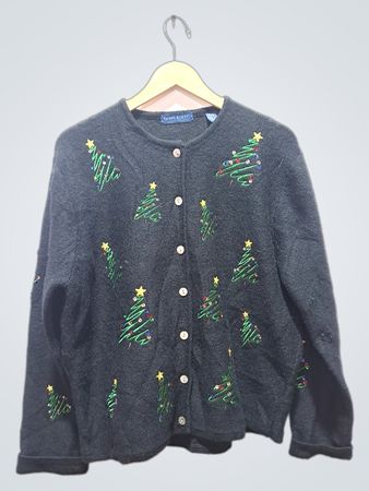 Karen Scott Damen Weihnachtlicher Tannenbaum-Cardigan