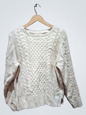 Time and Tru Kabelstrickpullover