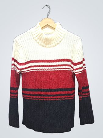 Carolyn Taylor Essentials gestreifter Rollkragenpullover