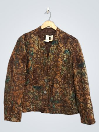 Coldwater Creek Damenjacke in Braun mit Muster