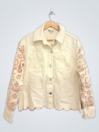Wanda Nylon Damen Jeansjacke mit Stickerei