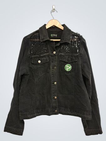 It Works! Schwarze Jeansjacke mit Pailletten