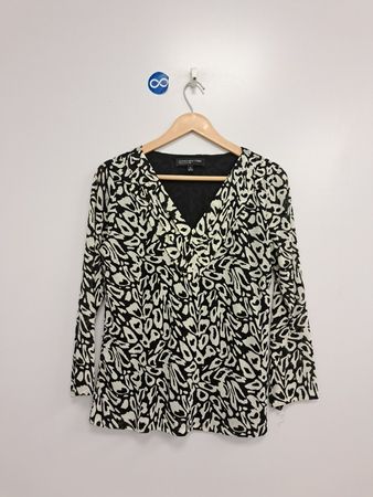 Jones New York Collection bedruckte Bluse