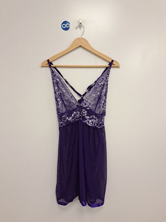 Avidlove Purple Lace Babydoll Lingerie