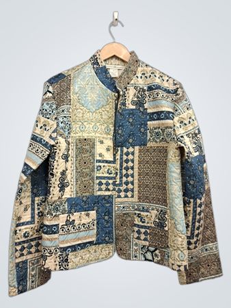 PRESWICK & MOORE Steppjacke mit Patchwork