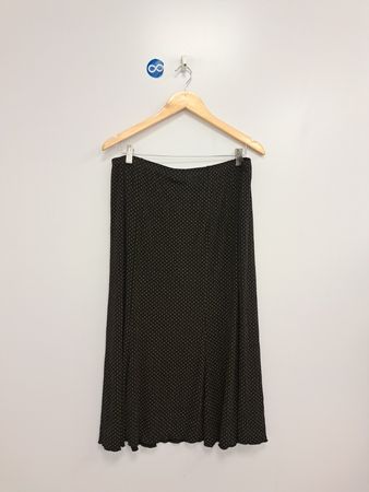 Dressbarn Petite Midi-Rock mit Pünktchenmuster