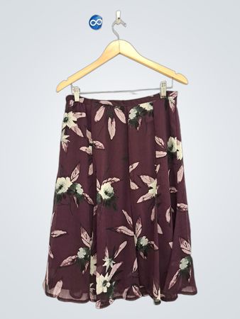 Sag Harbor Midirock mit Blumenmuster