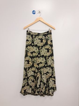 Midirock mit Blumenmuster