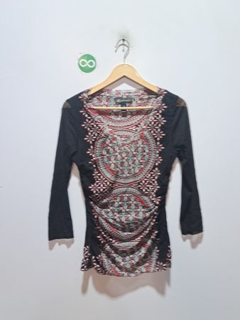 INC International Concepts Women's Printed Long-Sleeve Top