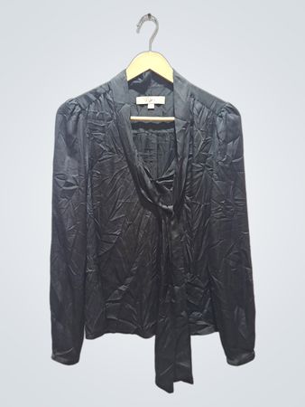 LOFT schwarze Langarmbluse