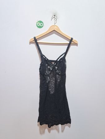 Schwarzes Spitzen-Camisole